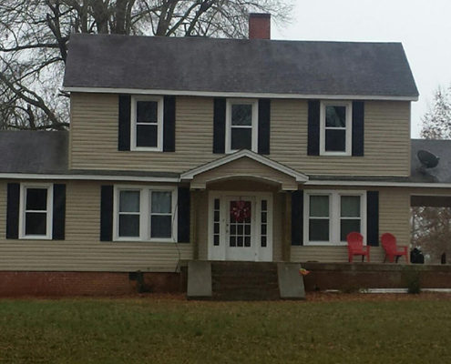 new windows and siding for old home